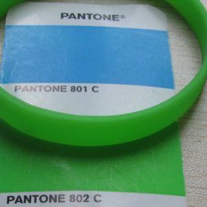 Silikonbänder in neon-grün, unbedruckt, Lagerware