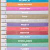 Farbtabelle der Tyvek Kontrollbänderm mit 23 Farben