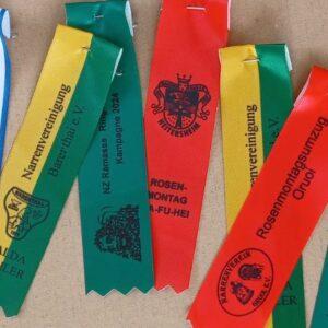 Bandabzeichen Festabzeichen bedruckt einfarbig