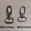 Hochwertiger ovaler Haken für Lanyards. Der Egg-Hook Karabiner ist sehr robust.