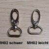 Hochwertiger ovaler Haken MH02 für Lanyards. Der Egg-Hook Karabiner ist sehr robust.