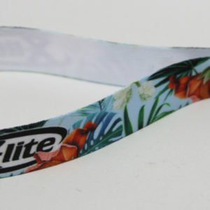 Stoffband Polyester mit 4C Druck und Metall-Verschluss