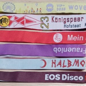 Nachhaltige Stoffbänder aus recyceltem Garn gewebt nach GRS-Standard Nachhaltige Stoffbänder aus recyceltem Garn gewebt nach GRS-Standard