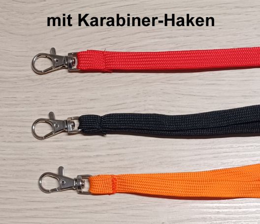 Tube-Lanyards mit Karabinerhaken (MH01) Tube-Lanyards mit Karabinerhaken (MH01)