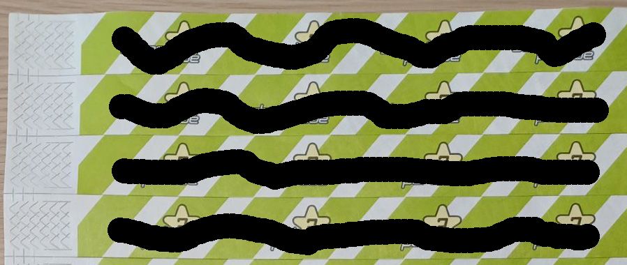 Einlassbänder Tyvek full color randlos Einlassbänder Tyvek full color randlos