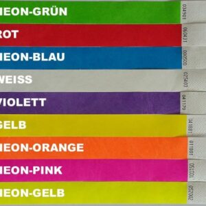 Tyvek Kontrollband extra breit 1 Zoll (25mm) in 9 Bandfarben