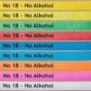 Tyvek Kontrollbänder mit Text No 18 - No Alkohol