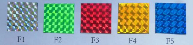 Farbübersicht Hologramm-Armbänder F-Serie Farbübersicht Hologramm-Armbänder F-Serie