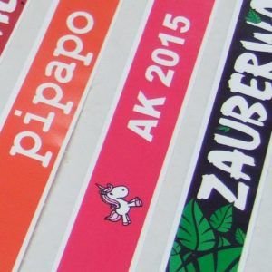 Tyvek Papier Bänder vollfarbig bedruckt 4C